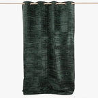 Cortinado Chenile Verde INDIE - Gato Preto