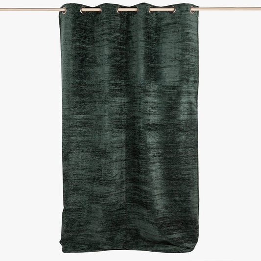 Cortinado Chenile Verde INDIE - Gato Preto