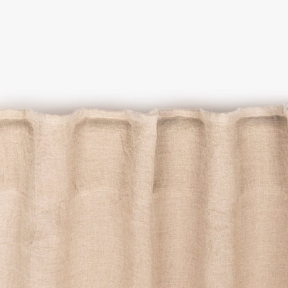 Cortinado de Linho Bege com Folhas GREEN SENSE - Gato Preto