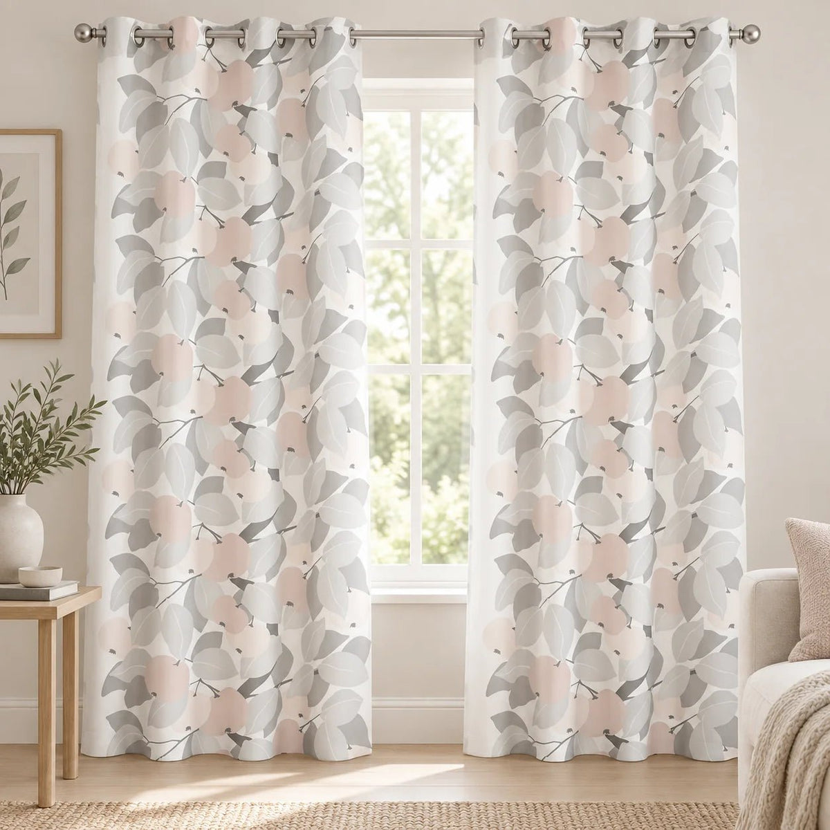Cortinado Folhas II 140x260 FLOREA - Gato Preto