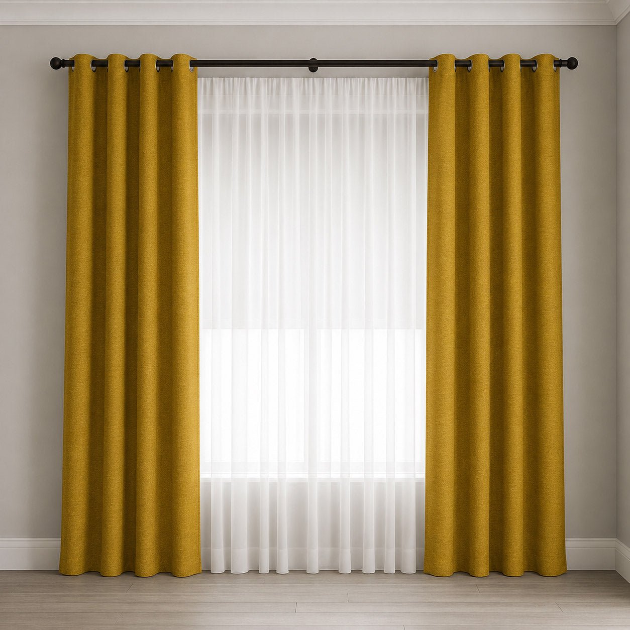 Cortinado Mostarda 140x270 HERITAGE - Gato Preto