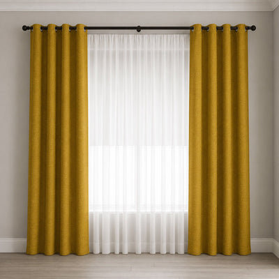 Cortinado Mostarda 140x270 HERITAGE - Gato Preto
