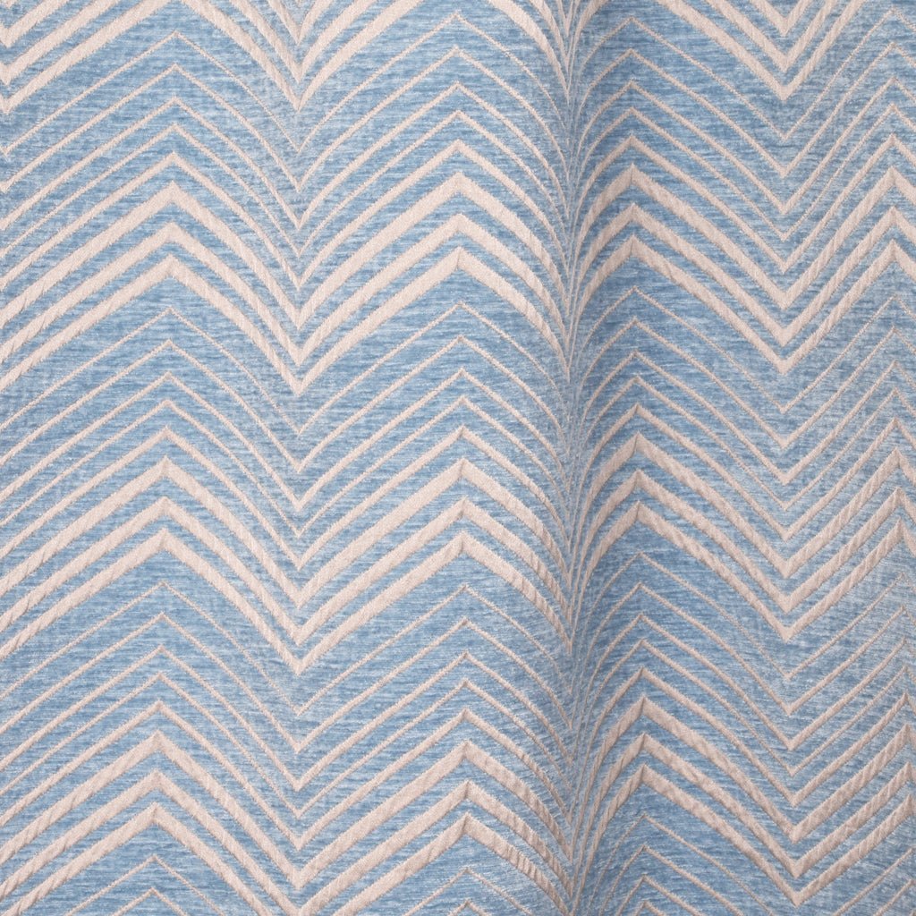 Cortinado Opaco ZigZag Azul HERITAGE - Gato Preto