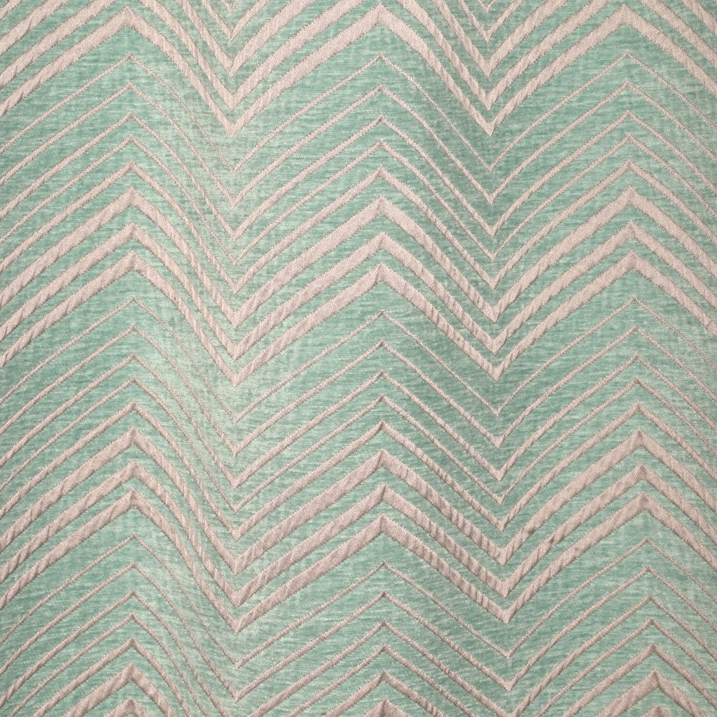Cortinado Opaco ZigZag Verde HERITAGE - Gato Preto