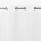 Cortinado Semi Opaco Branco 4EVERYDAY - Gato Preto