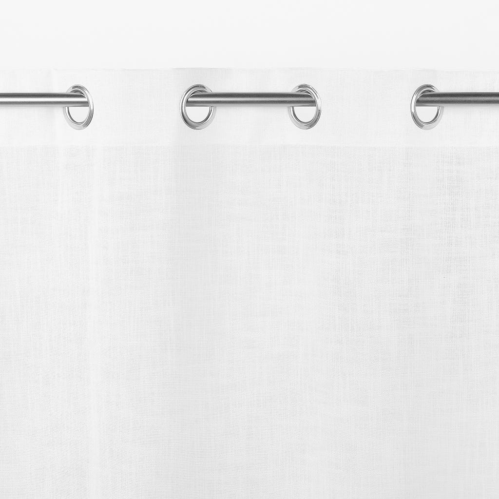 Cortinado Semi Opaco Branco 4EVERYDAY - Gato Preto