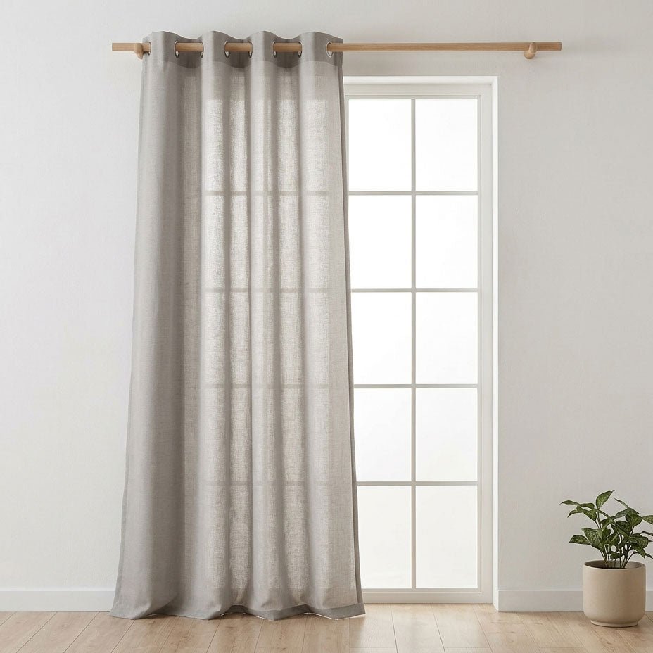 Cortinado Semi Opaco Cinzento 4EVERYDAY - Gato Preto