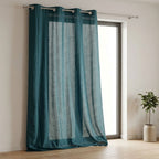 Cortinado Semi Opaco Turquesa Escuro 4EVERYDAY - Gato Preto