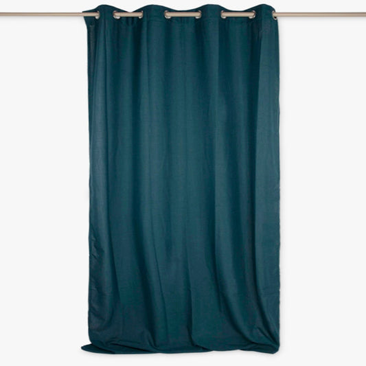 Cortinado Semi Opaco Turquesa Escuro 4EVERYDAY - Gato Preto