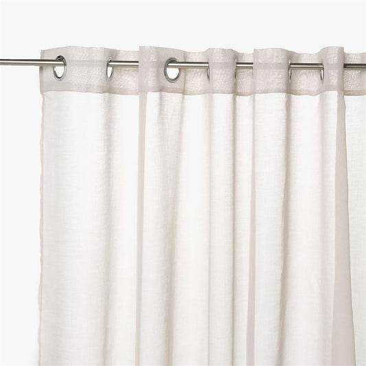 Cortinado Transparente Cinzento 4EVERYDAY - Gato Preto