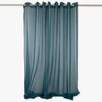 Cortinado Transparente Turquesa Escuro 4EVERYDAY - Gato Preto