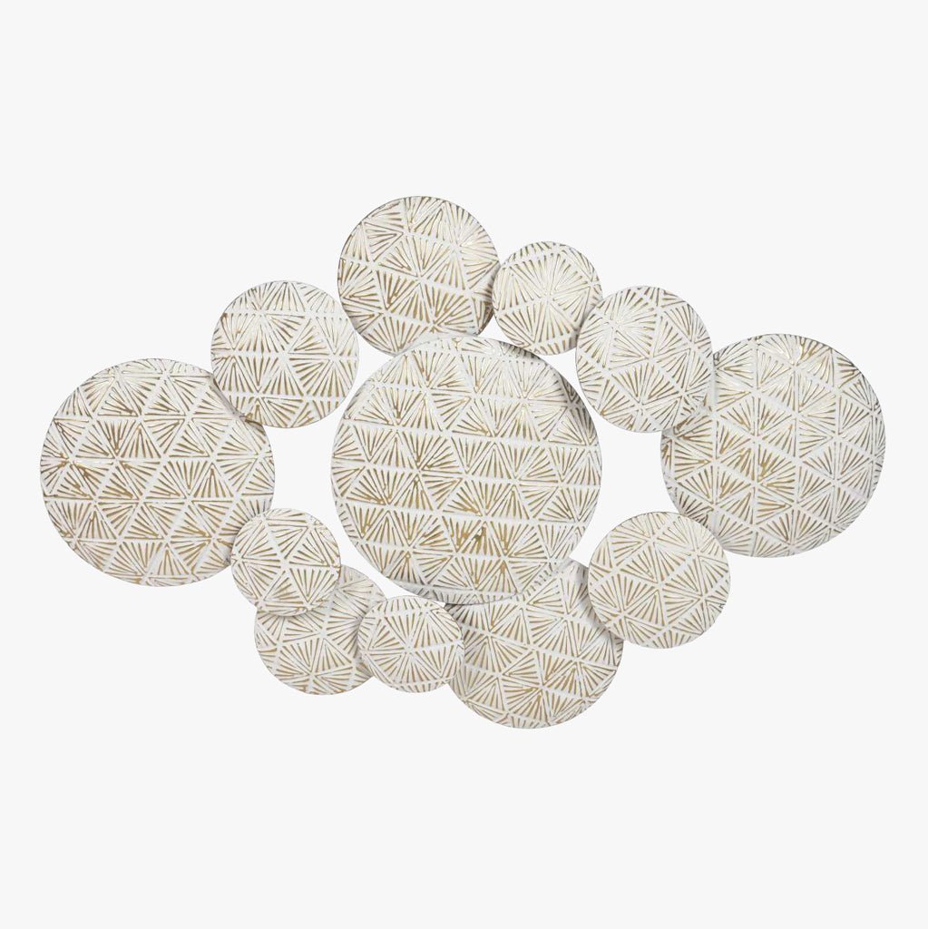 Decoração de Parece Círculos Metal BRILHO - Gato Preto