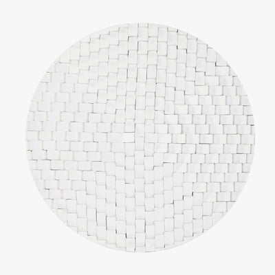 Decoração de Parece Redonda Branca RELEVO - Gato Preto