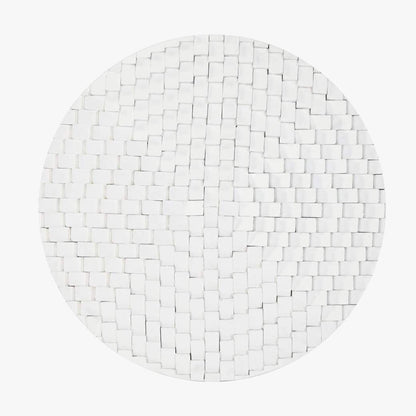 Decoração de Parece Redonda Branca RELEVO - Gato Preto