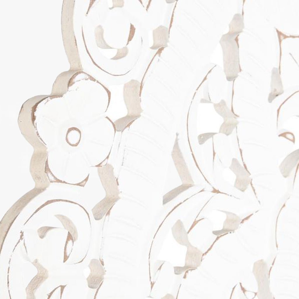 Decoração de Parece Redonda Branco Decapé MANDALA - Gato Preto