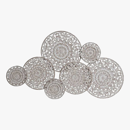 Decoração de Parede Branco Decapé MANDALA - Gato Preto