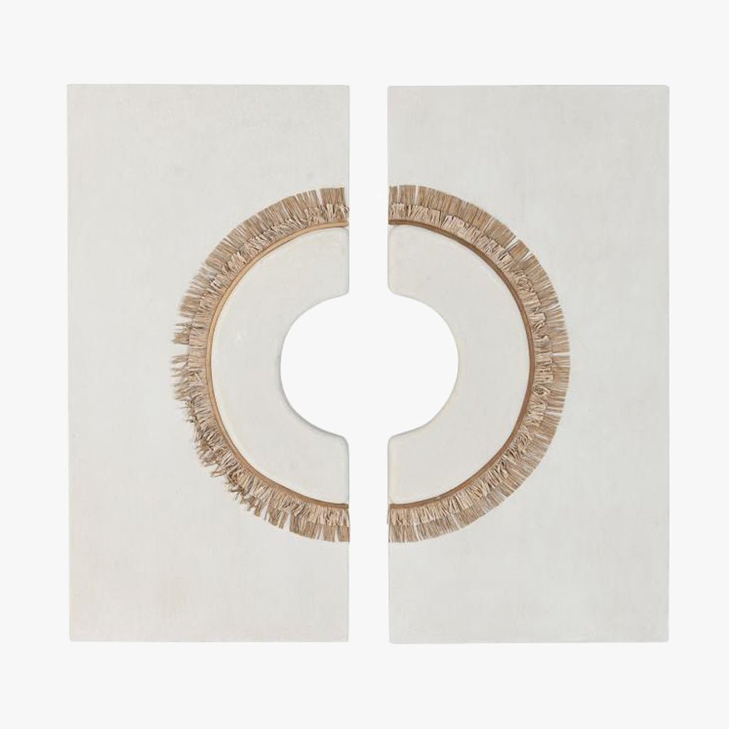 Decoração de Parede Dupla Branca TRAÇO - Gato Preto