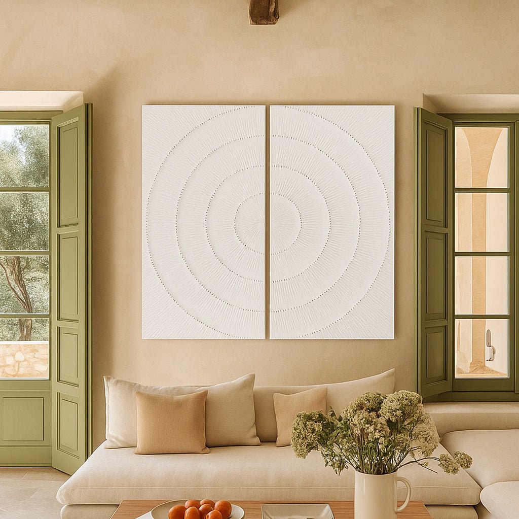 Decoração de Parede Dupla Branco Decapé MANDALA - Gato Preto