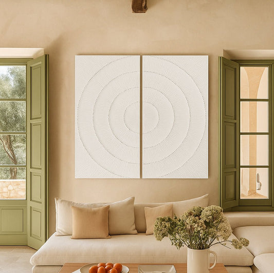 Decoração de Parede Dupla Branco Decapé MANDALA - Gato Preto