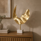 Decoração Folha Dourada GOLD FLORA - Gato Preto