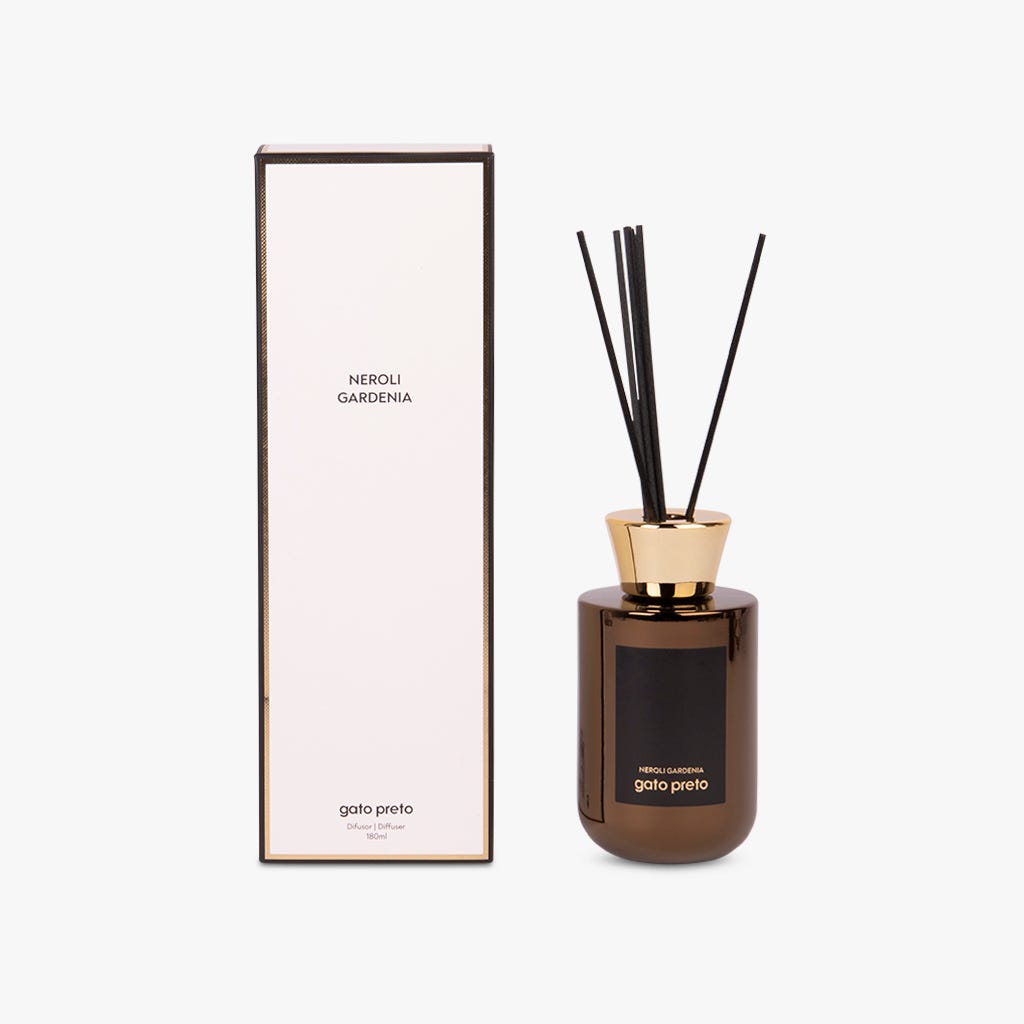Difusor de Fragrância Neroli e Gardenia GOLD COLLECTION - Gato Preto