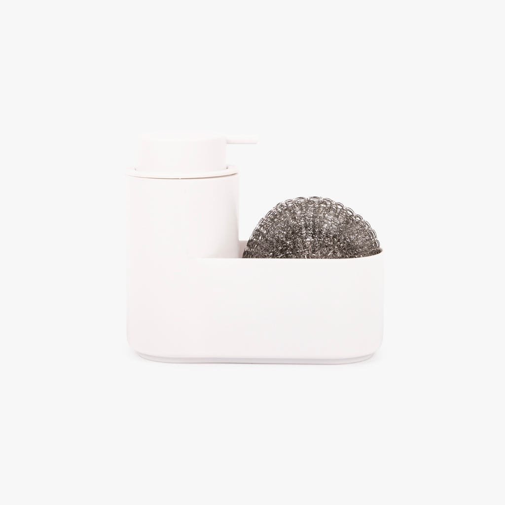 Doseador com Esfregão Branco ALL WHITE - Gato Preto