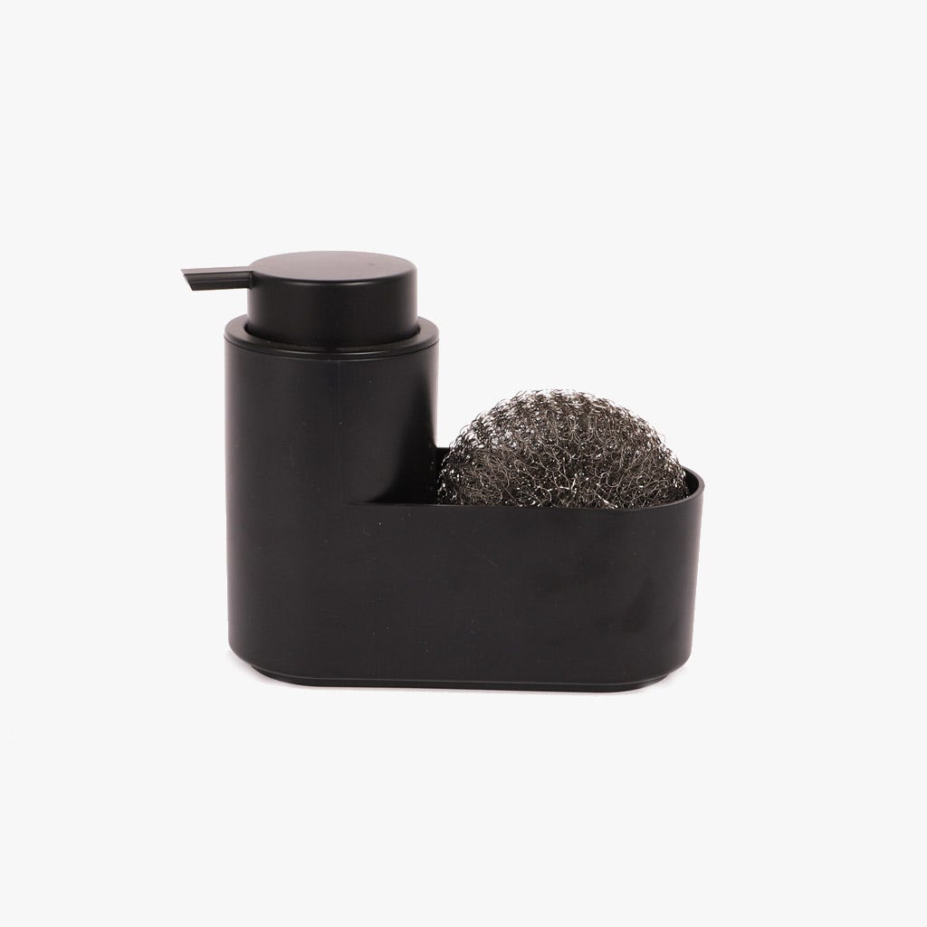 Doseador com esfregão preto ALL BLACK - Gato Preto