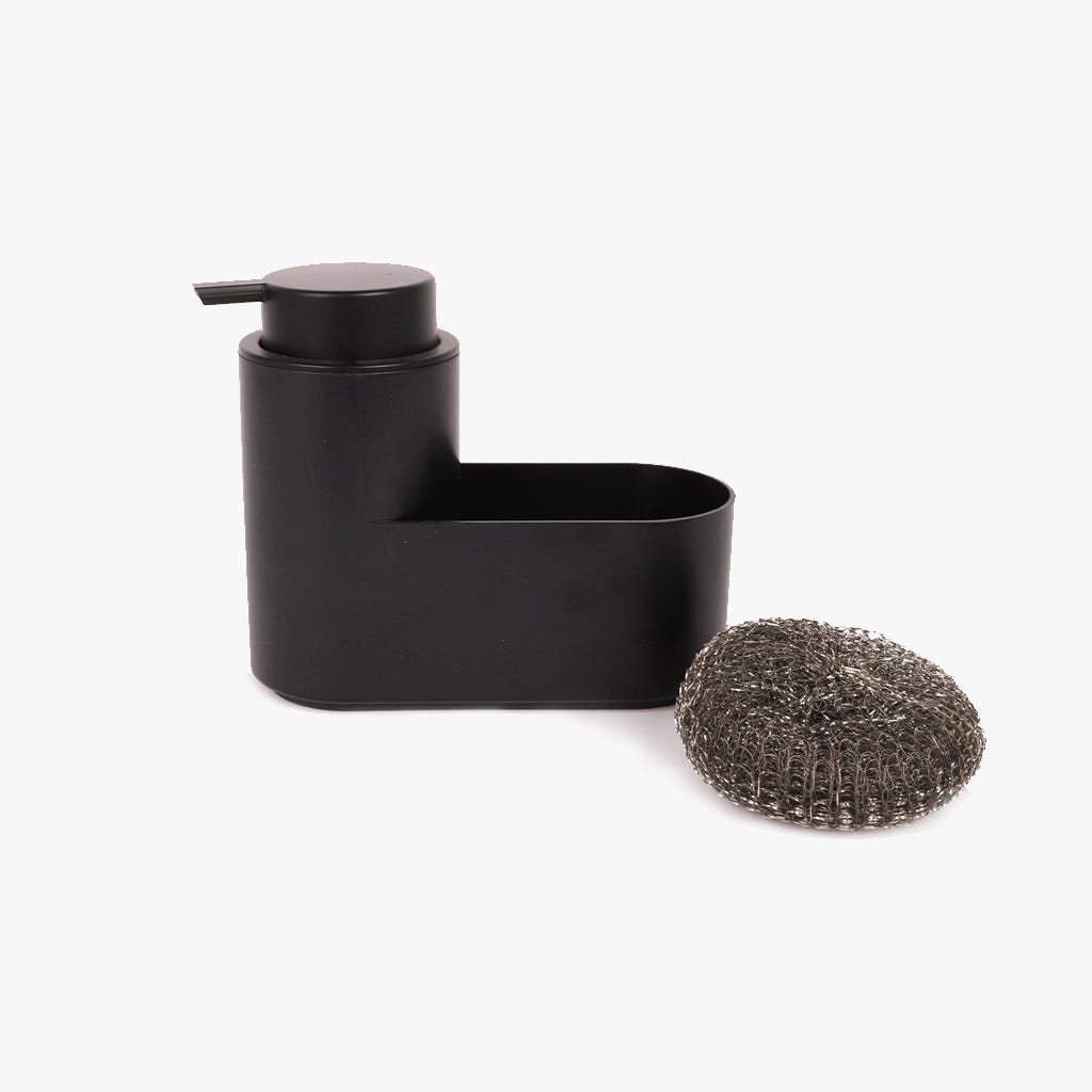 Doseador com esfregão preto ALL BLACK - Gato Preto