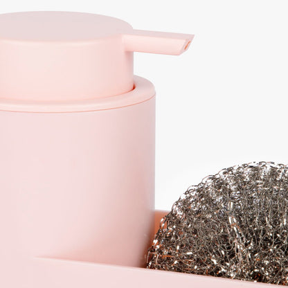 Dosedor de Detergente com Esfregão Rosa SUMMER PASTELS - Gato Preto