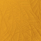 Edredão com Pesponto de Folha Mostarda 250x270 AURA - Gato Preto
