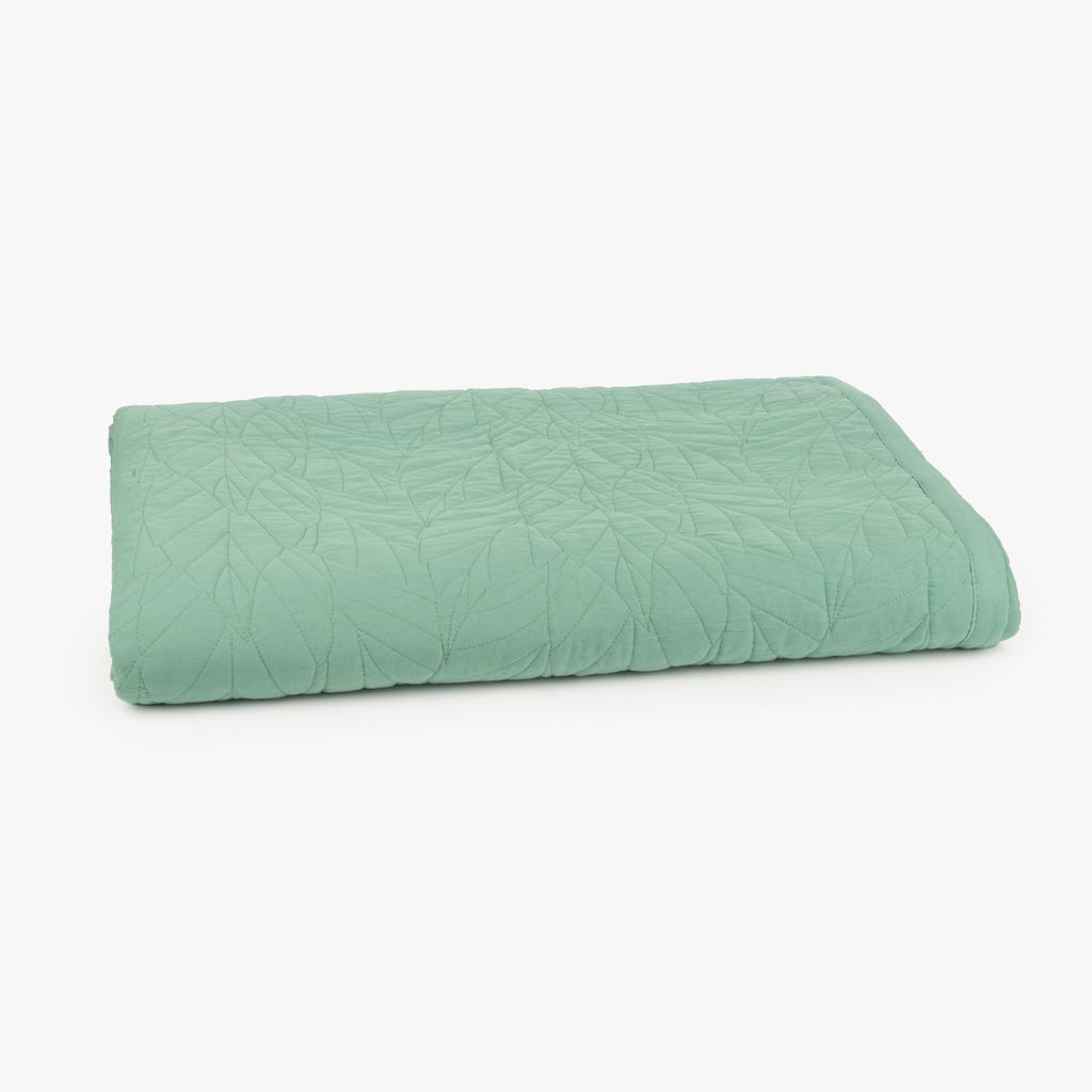 Edredão Microfibra Verde 250x270 AURA - Gato Preto