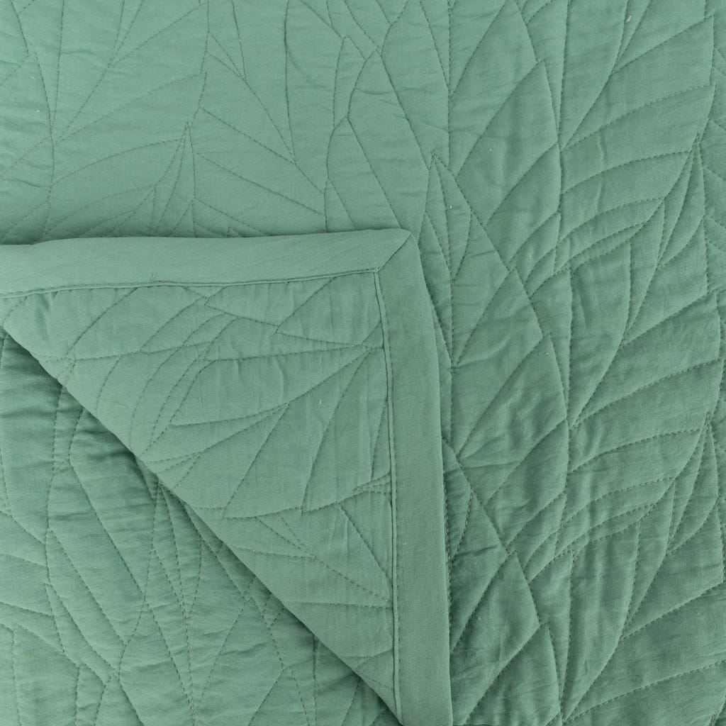 Edredão Microfibra Verde 250x270 AURA - Gato Preto