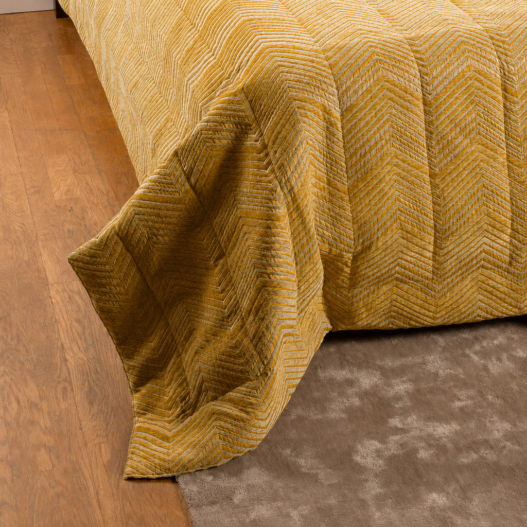 Edredão ZigZag Mostarda240x260 HERITAGE