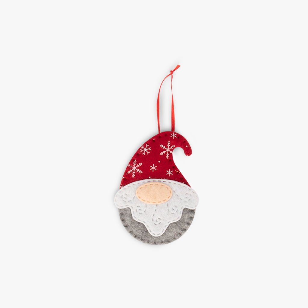 Enfeite de Natal Gnomo em feltro COZY