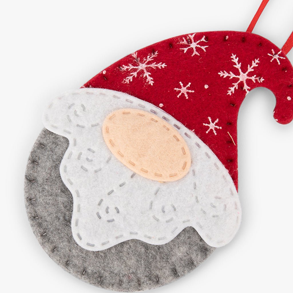 Enfeite de Natal Gnomo em feltro COZY
