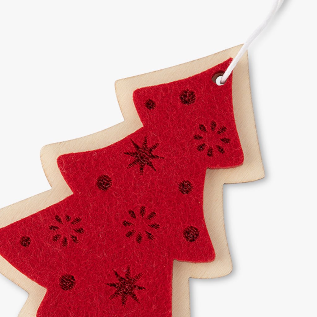 Enfeite de Árvore de Natal Vermelho KITSCH - Gato Preto