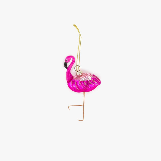 Enfeite de Flamingo de Vidro Rosa KITSCH - Gato Preto
