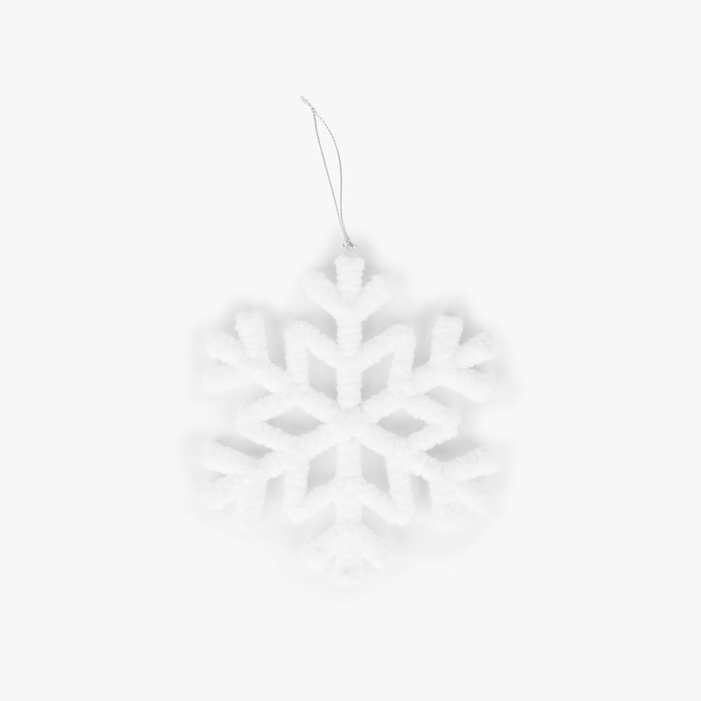 Enfeite de Floco de Neve COZY - Gato Preto