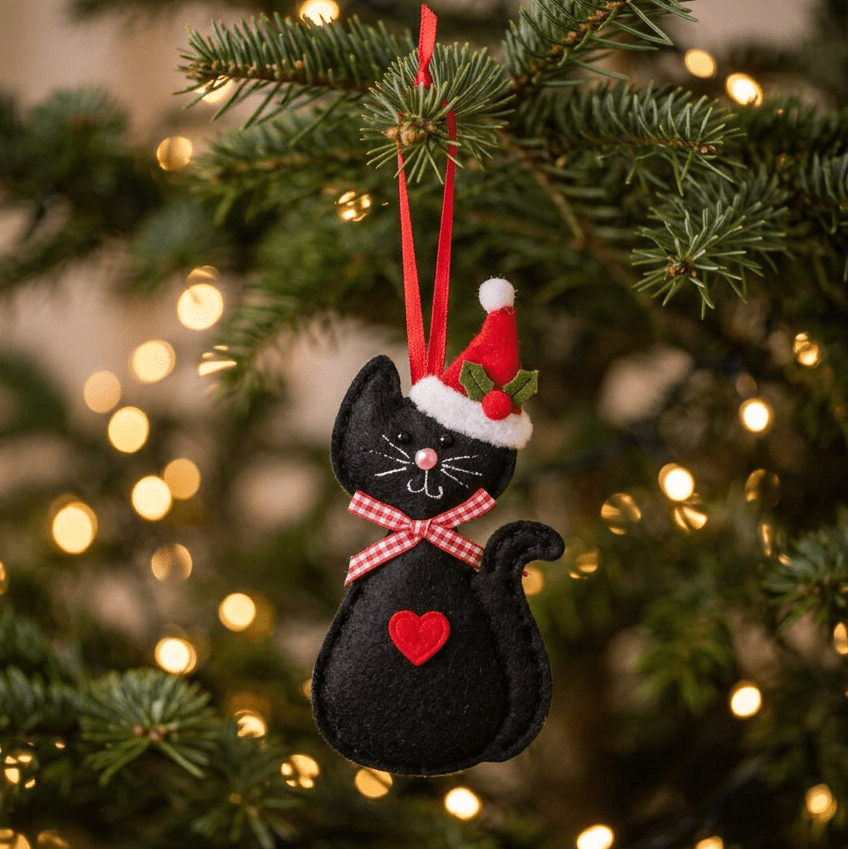 Enfeite de Gato Preto COZY - Gato Preto