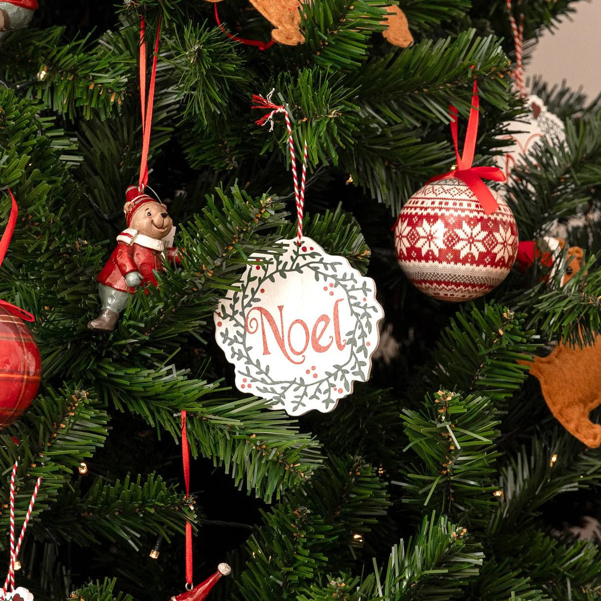 Enfeite de Natal com Coroa Noel KITSCH - Gato Preto