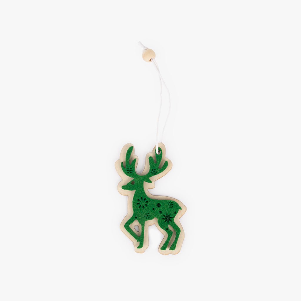 Enfeite de Natal com Rena Verde KITSCH - Gato Preto