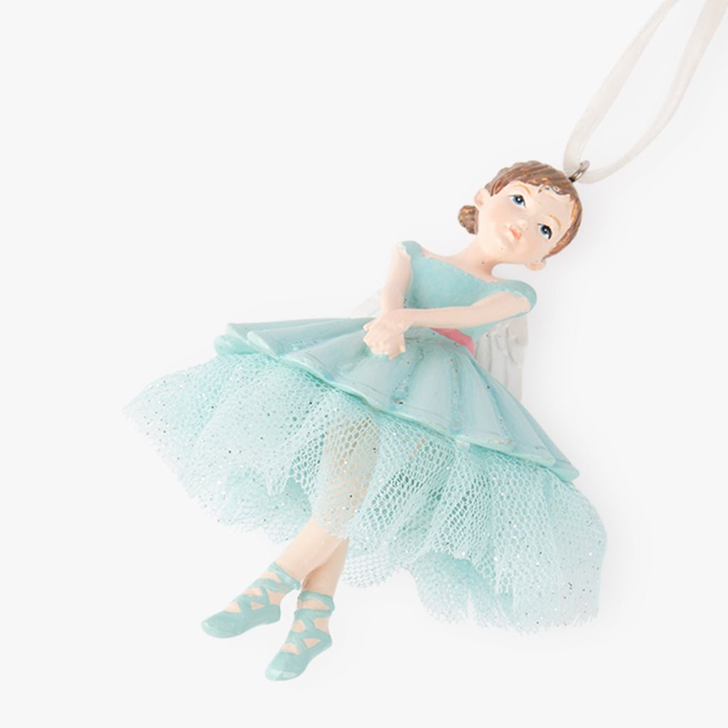 Enfeite de Natal de Bailarina Azul KITSCH - Gato Preto