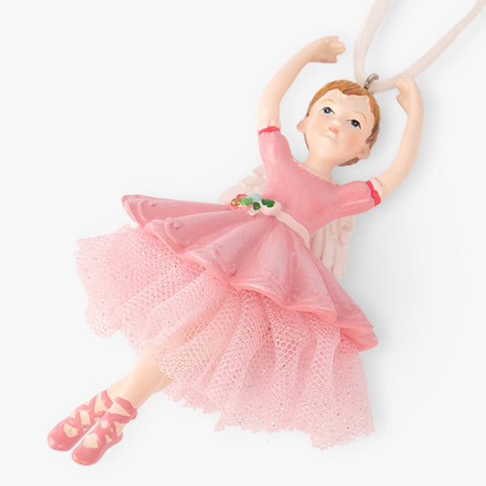 Enfeite de Natal de Bailarina Rosa KITSCH - Gato Preto