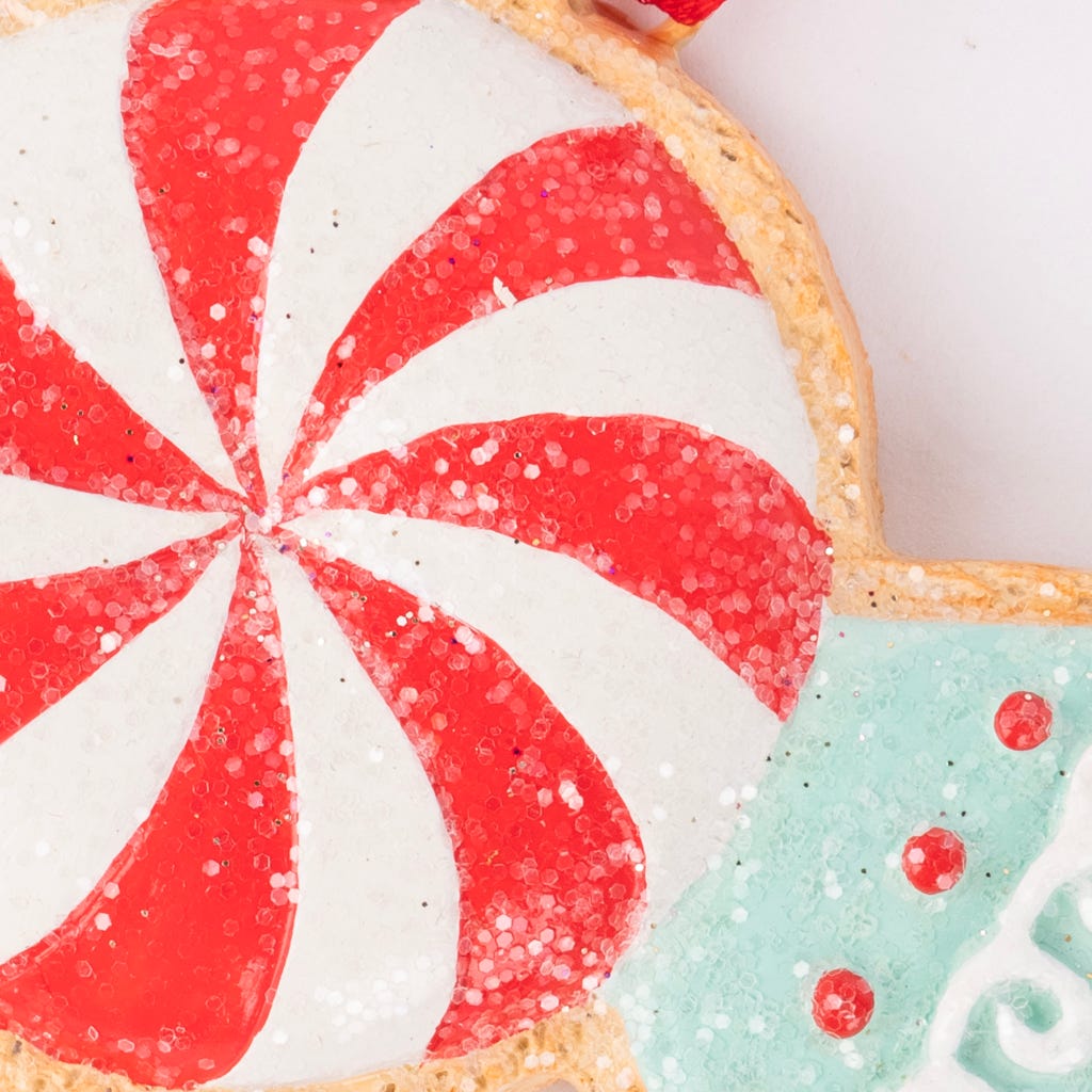 Enfeite de Natal de Rebuçado de Bolacha COZY - Gato Preto