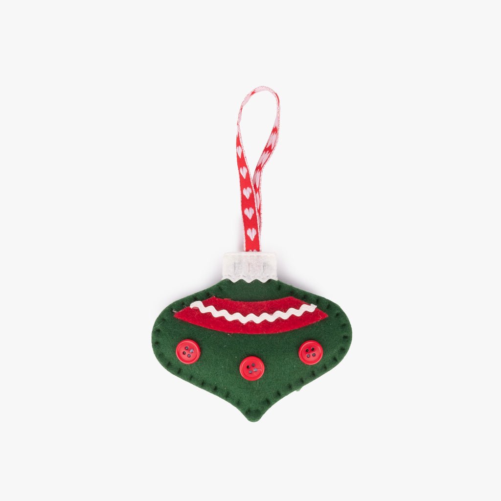 Enfeite de feltro de Natal Verde COZY - Gato Preto