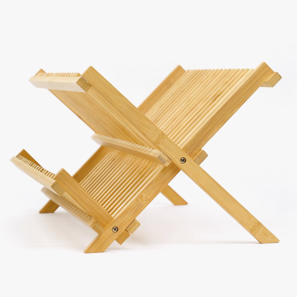 Escorredor de Louça Dobrável BAMBU - Gato Preto