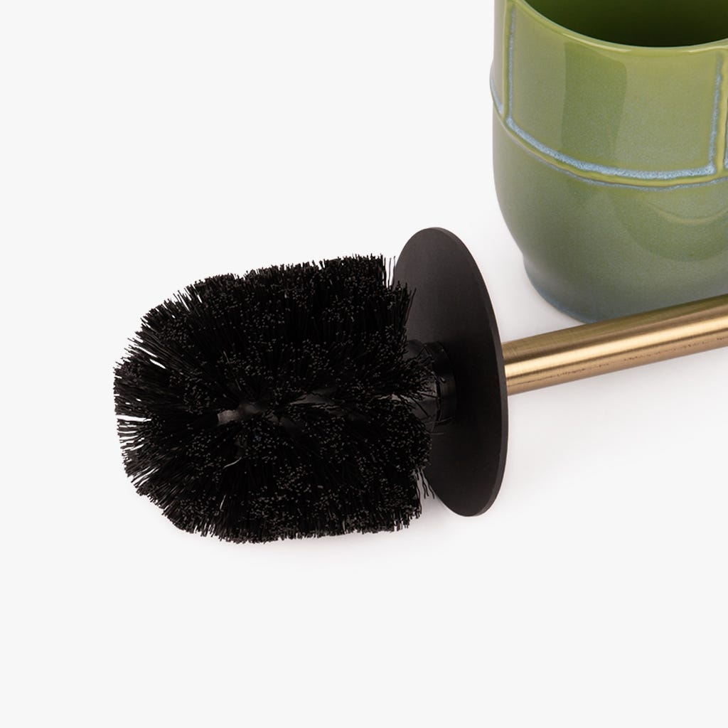 Escova Wc de Cerâmica Verde IOS - Gato Preto