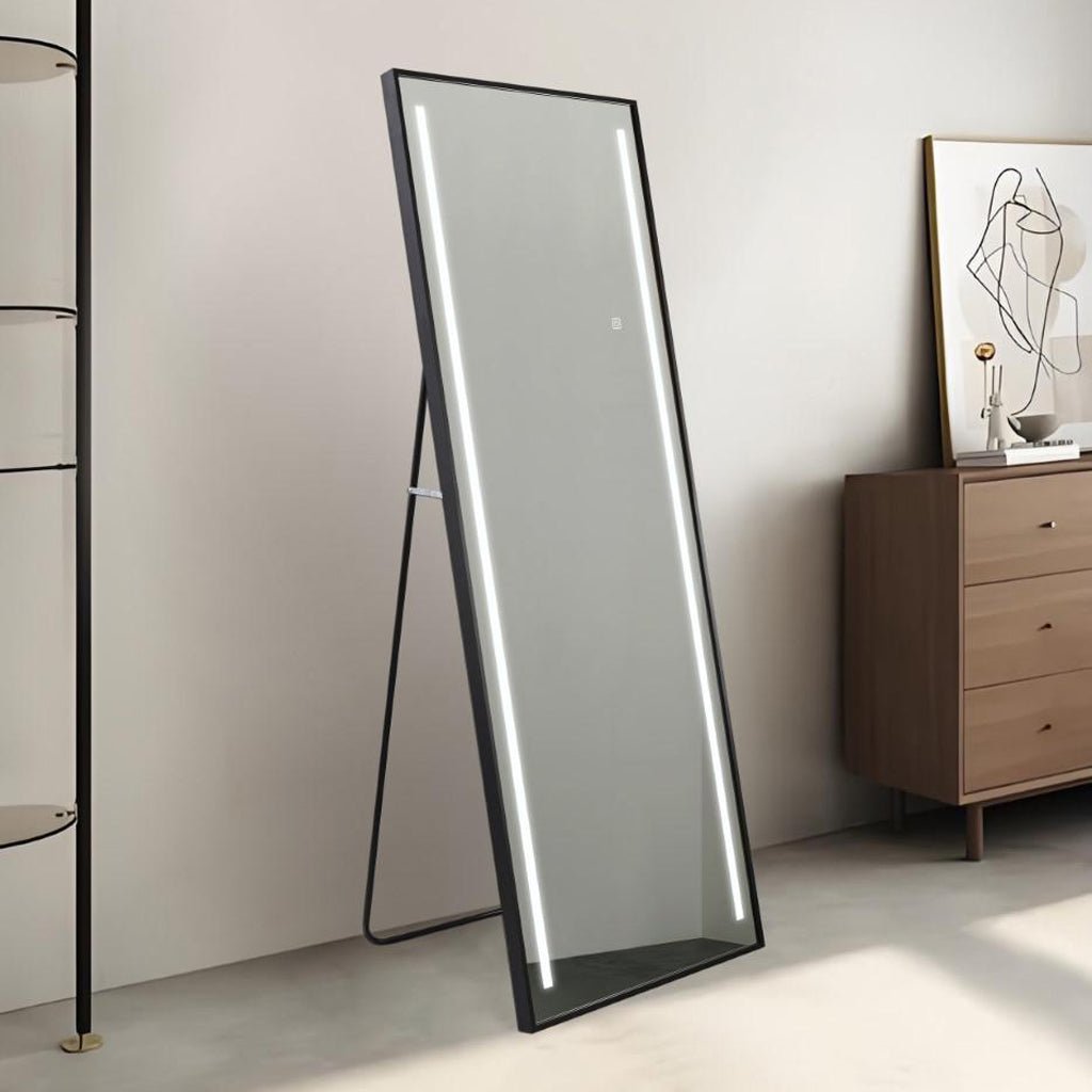 Espelho Chao Pt LED 60X165 STILO - Gato Preto