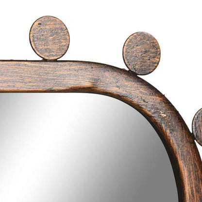 Espelho de Metal com Relevos COMPORTA - Gato Preto