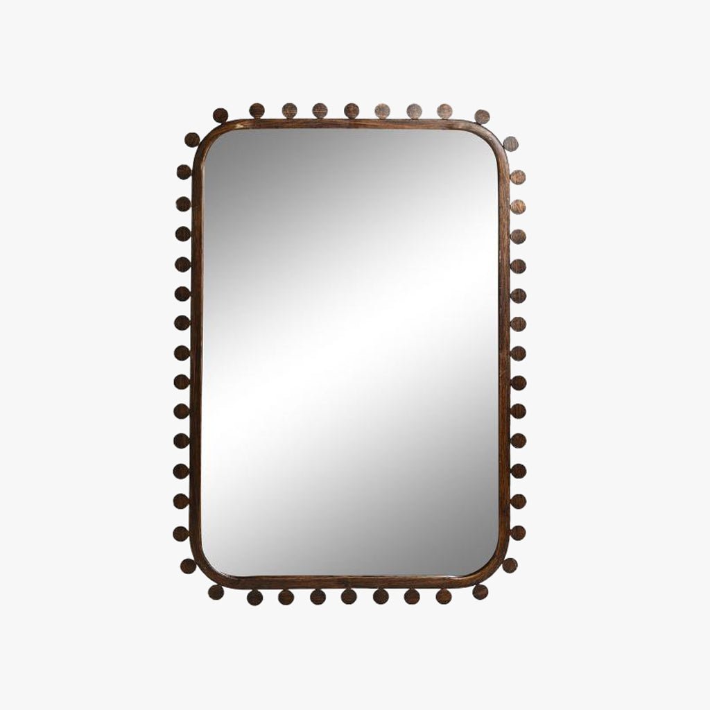 Espelho de Metal com Relevos COMPORTA - Gato Preto